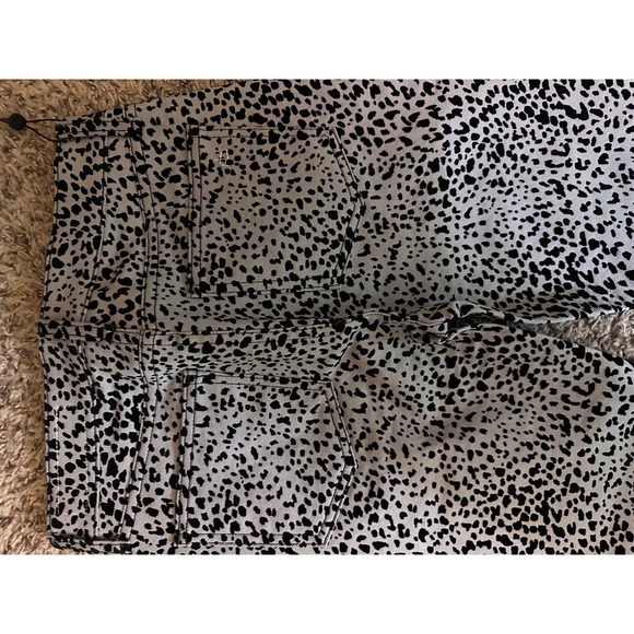 Rag & Bone Hana Grey Cheetah High Rise Crop Ankle Jeans 24 NWT - Picture 8 of 10